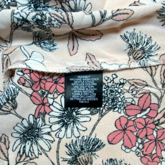 Liz Claiborne Career Pink Floral Sleeveless Top size M - Picture 4 of 5